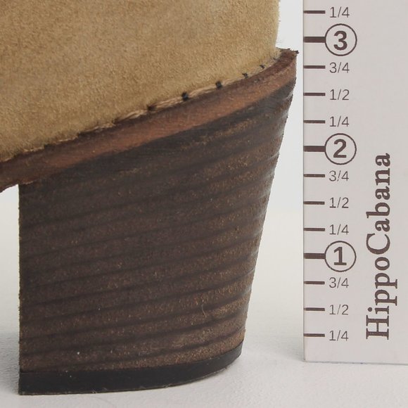 FIORENTINI + BAKER Block Heel Boots Bootie Size EU 39 US 9 Green/Taupe - Picture 15 of 16